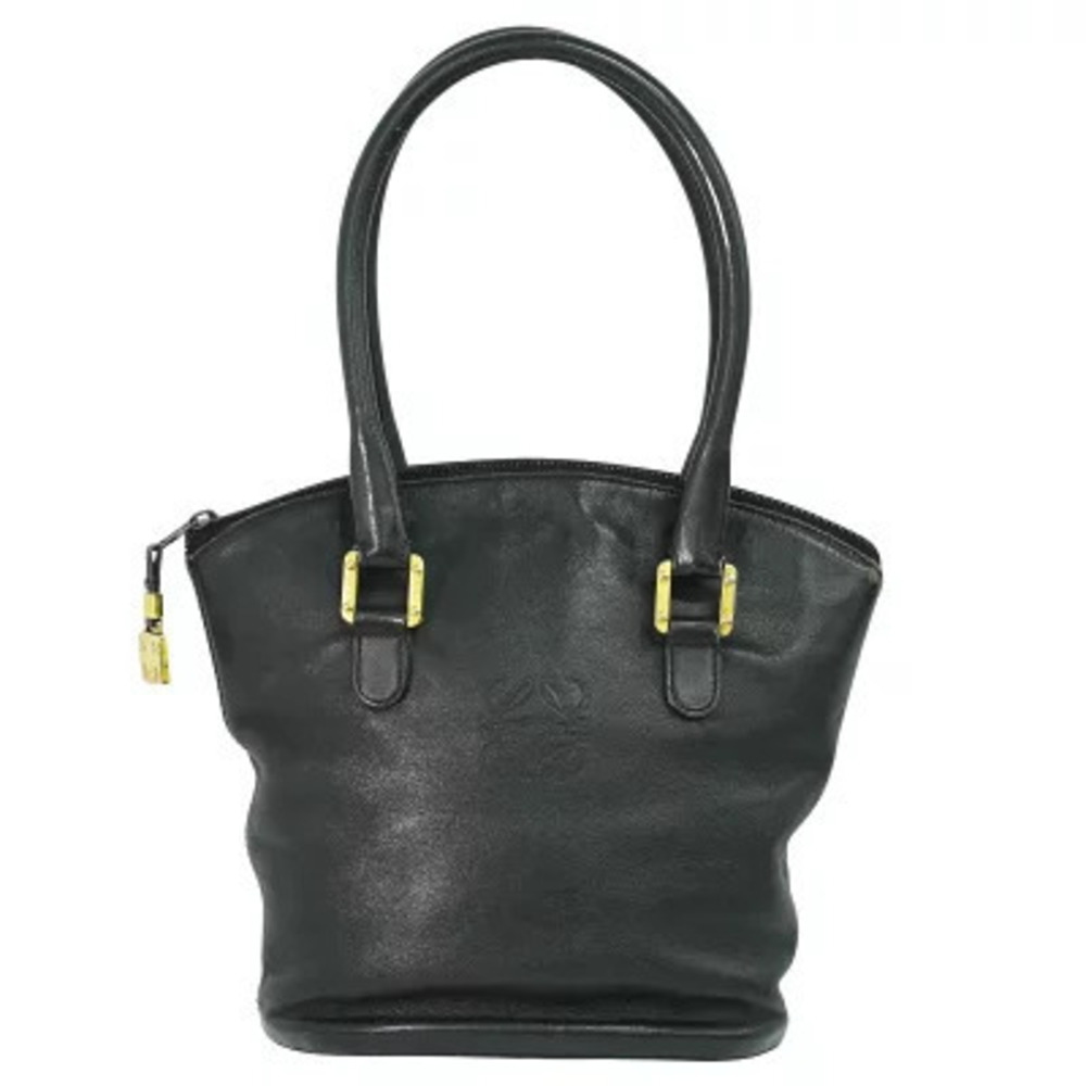 Loewe Anagram Tote Bag Leather Black